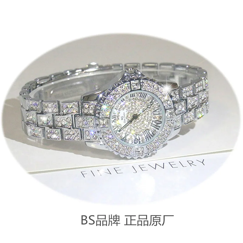 

Arrival Famous Brand Bling Watch Women Luxury Austrian Crystals Watch Silver Shinning Diamond Rhinestone Bangle Bracelet