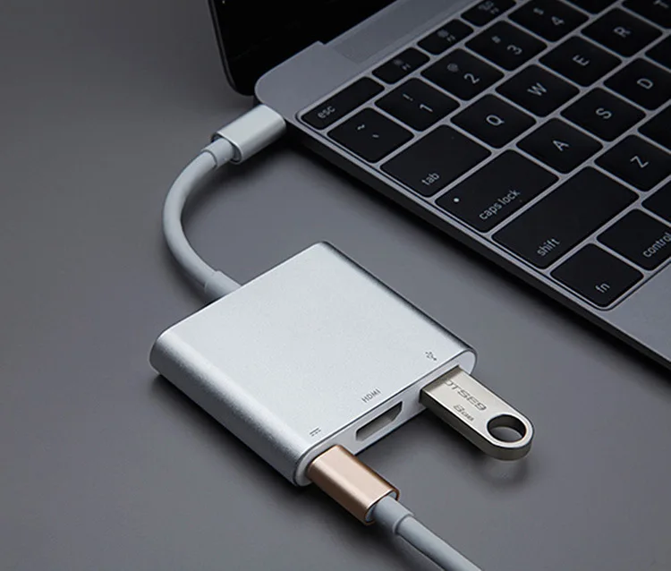 Usb type C к HDMI USB 3 0 зарядный адаптер конвертер концентратор для MacBook Pro Pixel huawei samsung HDMI|