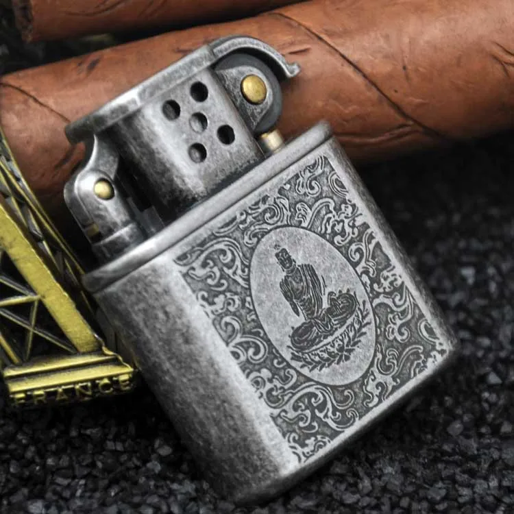 Масляная бензиновая зажигалка, керосин, многоразовая сигаретная зажигалка, звезда, Ретро стиль, Зорро, чехол для сигарет