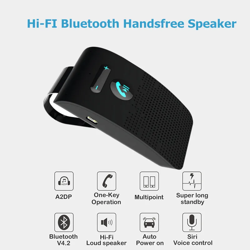 Автомобильный Bluetooth Hifi динамик 2 Вт беспроводной аудио приемник MP3 музыкальный
