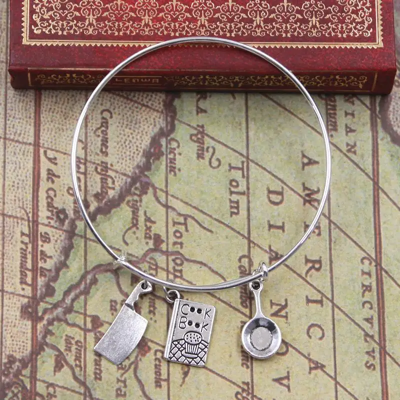 Новый Серебряный Цвет металлические браслеты и винтажные книжного производства