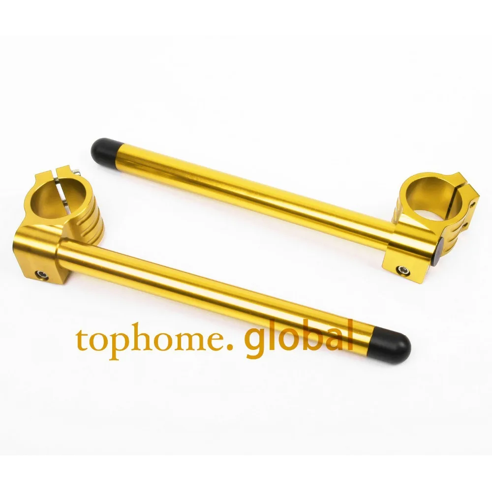 

37mm Gold Color Regular Normal CNC Clip Ons Handlebars Universal Fork Handle Bars Motorcycle High Quality