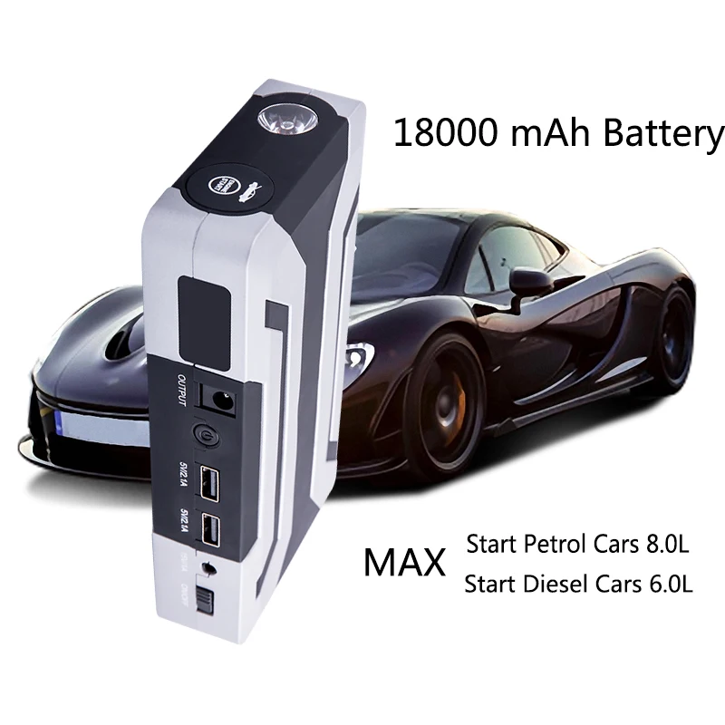 1200A автомобильное пусковое устройство power bank 12V Усилитель автомобильного аккумулятора портативное зарядное устройство для стартера автомобиля с пусковым устройством батареи