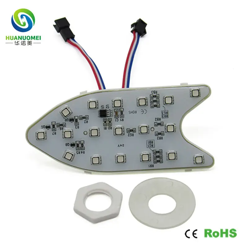 24 В 5050 smd красный зелёный синий 18 светодиодов ucs1903 цифровой Рождественский свет s