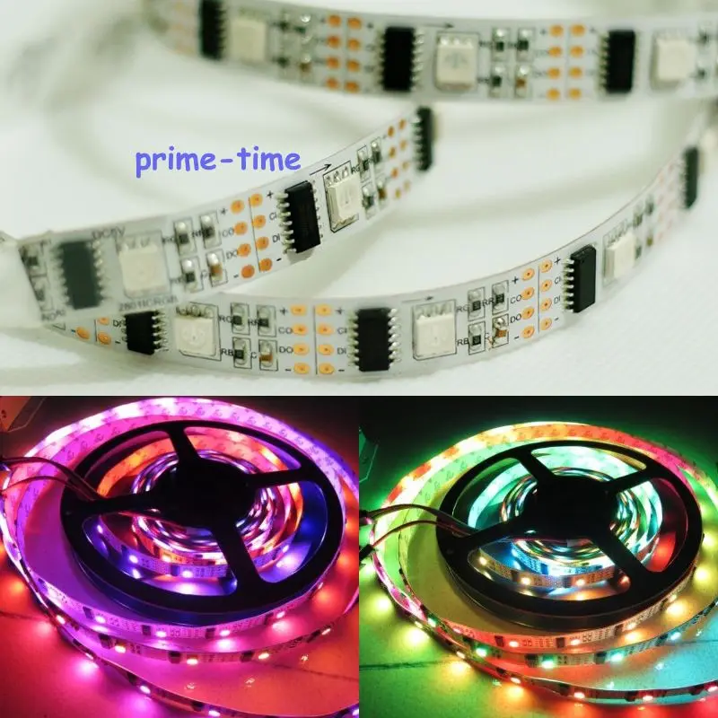 

DC5V WS2801 32LED/M 160LED, 160 ic, 32 WS2801IC/M, 5M 5050 SMD IP20 Non-waterproof WS2801 addressable LED Strip 12mm White PCB