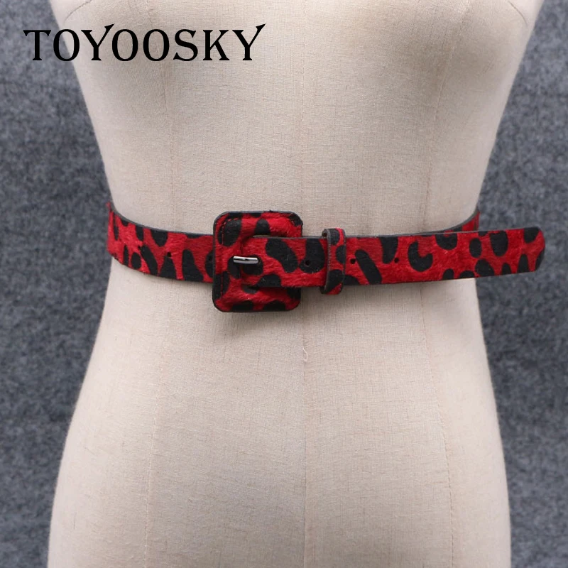 TOYOOSKY 2018 сексуальный леопардовый принт pu женский ремень модные крутые базовые