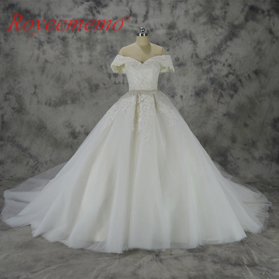 Vestido de Noiva new lace ball gown wedding dress off the shoulder sleeves custom made factory wholesale price | Свадьбы и торжества