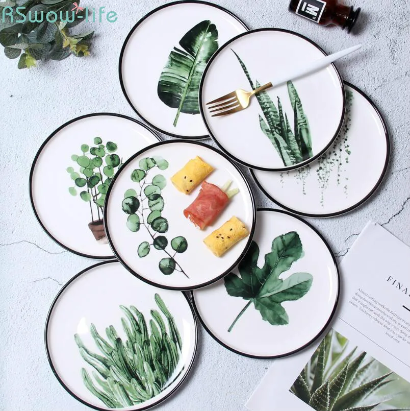 

Creative Tableware Ceramic Plate Restaurant Supplies Serving Dishes Dinner Plates For Kitchen Supplies