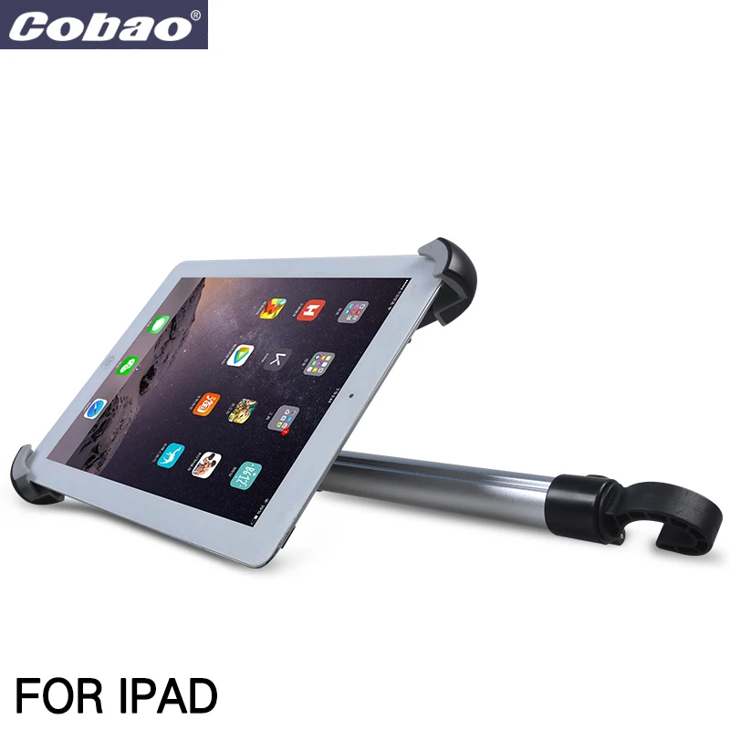 Cobao Универсальная металлическая алюминиевая подставка для планшета для iPad, автомобильный держатель на заднее сиденье, подголовник, держатель для планшета iPad air pro 9,5 9,7 12,9 13