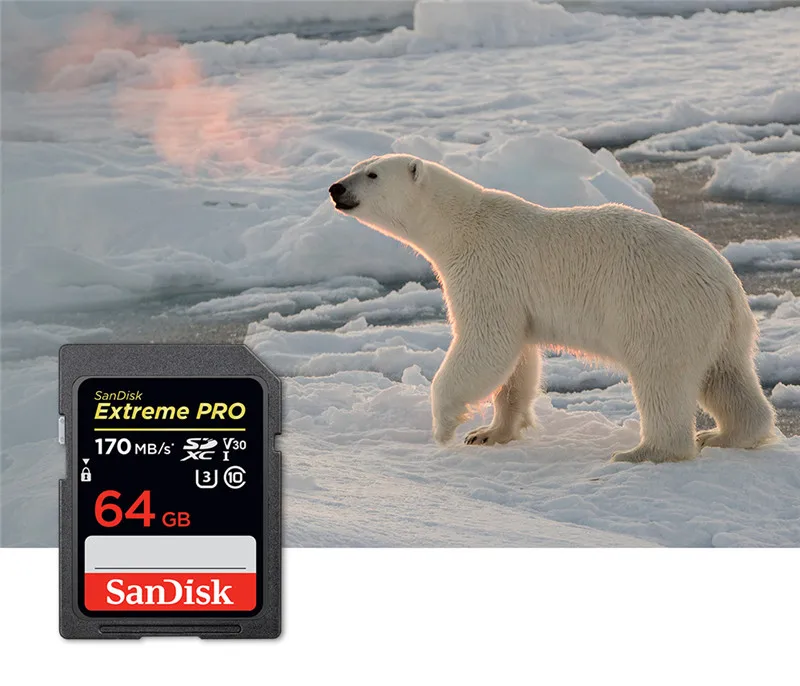 SanDisk sd-карта 16 ГБ 32 ГБ SDHC 64 Гб 128 ГБ 256 ГБ SDXC класс 10 U3 V30 карта памяти UHS-I флеш-карта Поддержка камеры 4K