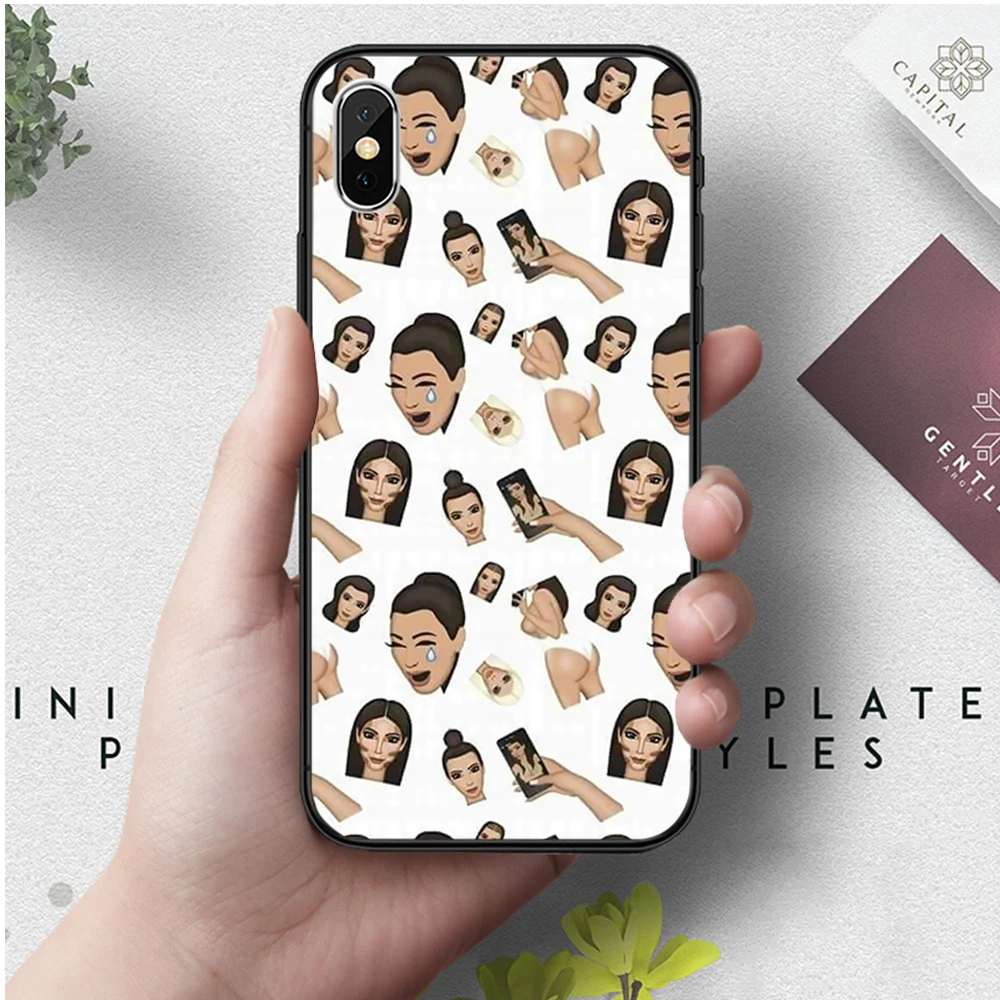 8 Kimoji Ким Кардашьян Канье силиконовый чехол для iPhone 5 5S 6 6S Plus 7 8 11 Pro X XS Max XR - Цвет: 8