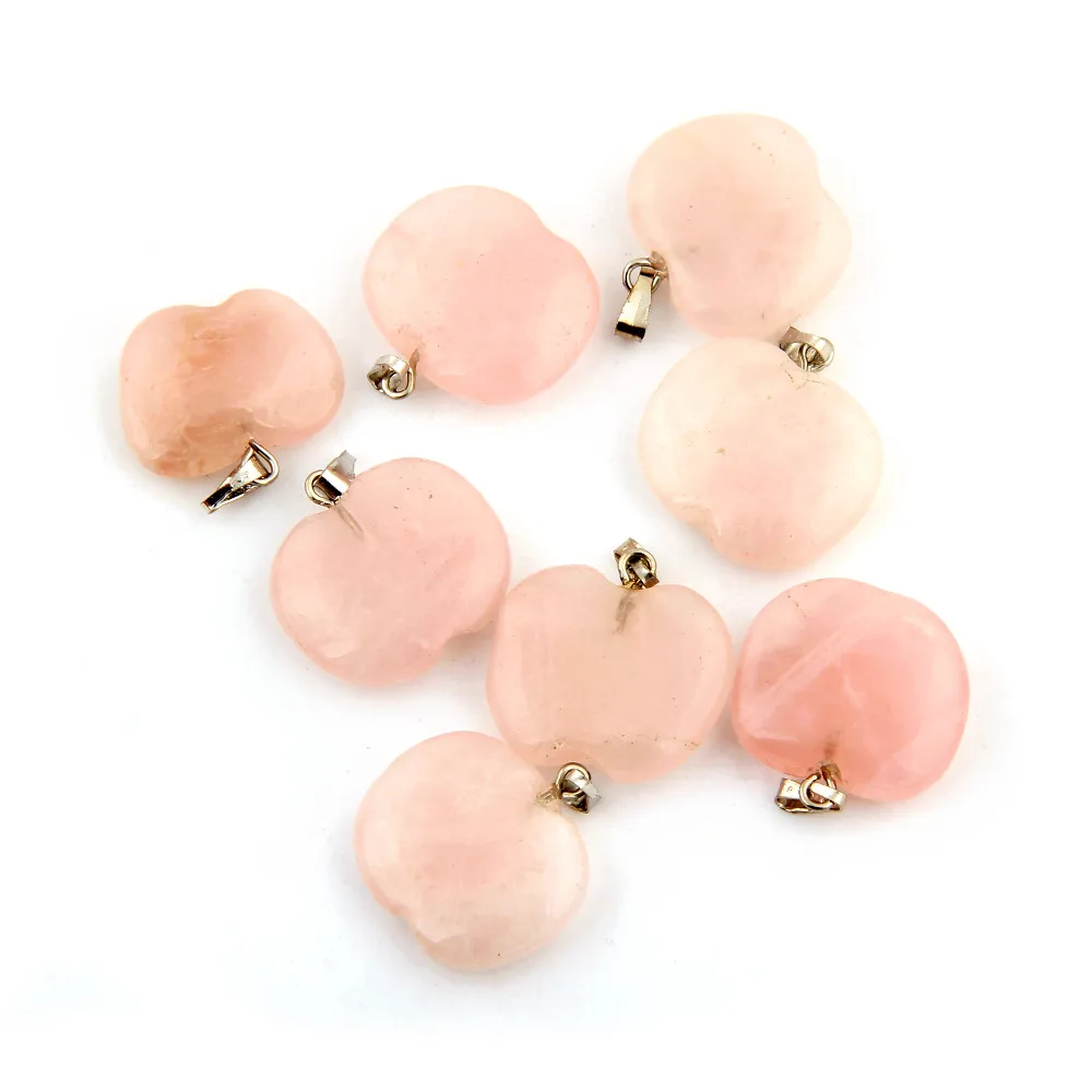 50pcs Natural Stone Apple sharp Hexagonal Charms Beads Chakra Crystal Pendant for Necklace Jewelry Making Women Girls Wholesale |