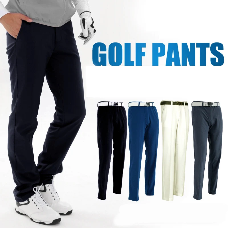 New PGM Golf Clothing Pants for Men Sportwear Slim Clothes Winter/Autumn Plus Velvet Thick Keep Warm Trousers Golf/Tennis Pant | Спорт и