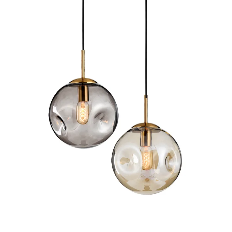 

Irregular Nordic Morden style Glass Pendant Lights LED Kitchen Lights Bedside Hanging Lamp Ceiling Lamps Bedroom Livingroom Bar