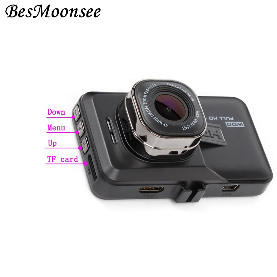 BesMoonsee Новый T626 1080P Full HD рекордер Автомобильный видеорегистратор Камера Novatek чип