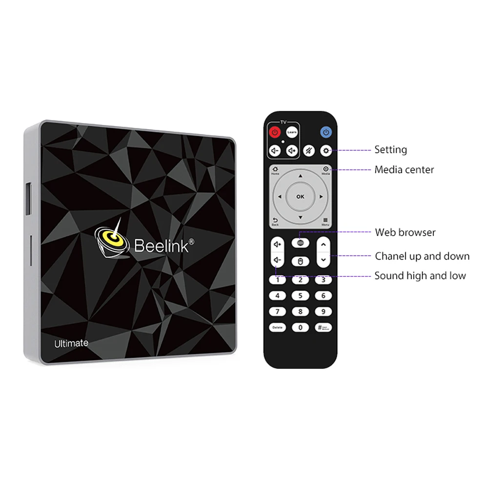 Beelink GT1 Ultimate tv Box 3g 32G Amlogic S912 Восьмиядерный процессор DDR4 2,4G+ 5,8G двойной WiFi Android 7,1 телеприставка медиаплеер X92