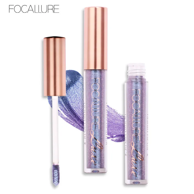 Focallure Matte Макияж для губ стойкий Пигмент Золотой металлик блеск жидкая бархатная