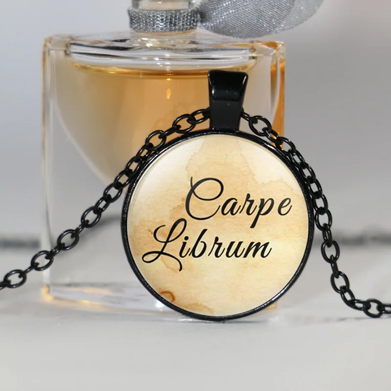 Новая Carpe Librum книга подвеска с цитатой Neckalce Love to Read Book Lover Librarian подарок модные