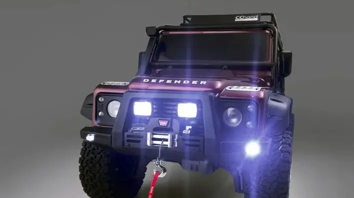 &quotcavalier&quot front kingth bumper with KTRC/lamp optional For Hraxxas T4 TRX4 Defender D110 Land Rover Rock crawler 1/10 scale | Игрушки