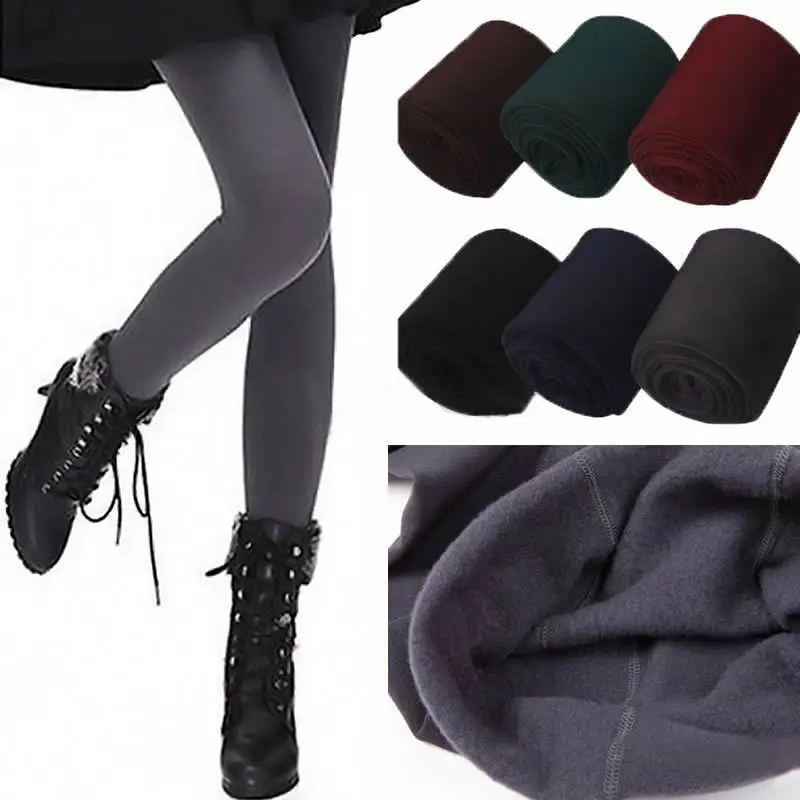 Женские зимние теплые колготки облегающие с флисовой подкладкой|warm tights|slimming
