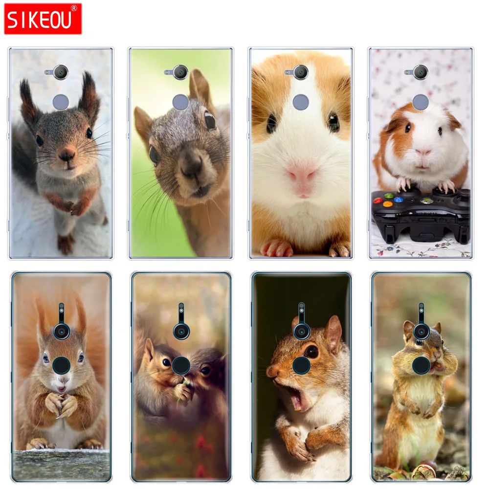 Силиконовый чехол для телефона sony xperia XA1 XA2 ULTRA PLUS L1 L2 XZ1 XZ2 compact XZ PREMIUM squirrel Guinea Pig Mouse