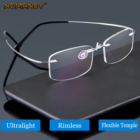 Новые ульсветильник кие эластичные очки для чтения B Titanium ONLY 2G, черная и серебристая оправа + 0,75 + 1 + 1,25 + 1,5 + 1,75 до + 4