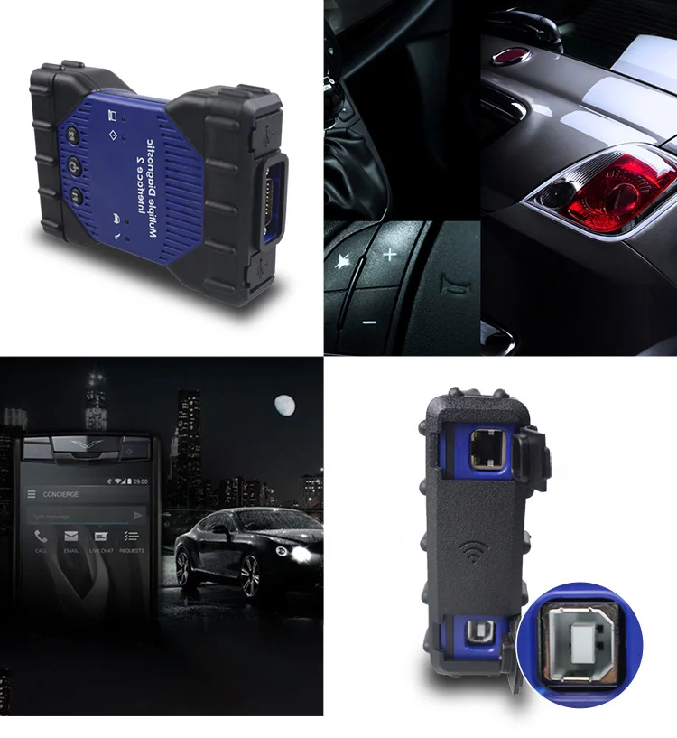 MDI1 в новом MDI2 корпусе MDI множественный диагностический интерфейс MDI USB wifi многоязычный сканер HDD программное обеспечение GDS2 и Tech2Win