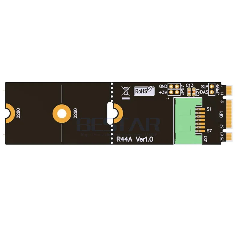 2018 Новый M.2 SATA SSD адаптер удлинитель Кабель M2 поддержка SATA3 6g. s полная скорость ADT 18