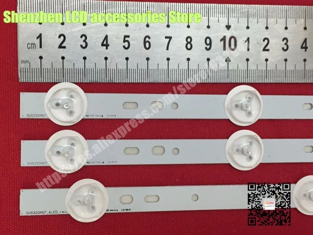 3 шт./лот для samsung 32 дюймов SVS320AD7 SVS320AD7_6LED 32 дюймов светильник экран LTA320AP33(1 комплект = 2 шт. 7LED+ 1 шт. 6LED
