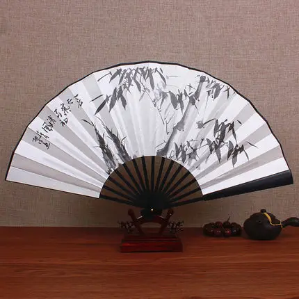 

Free shipping 2018 new folding fan Bamboo wood printing hand held fan abanicos boda fan free delivery