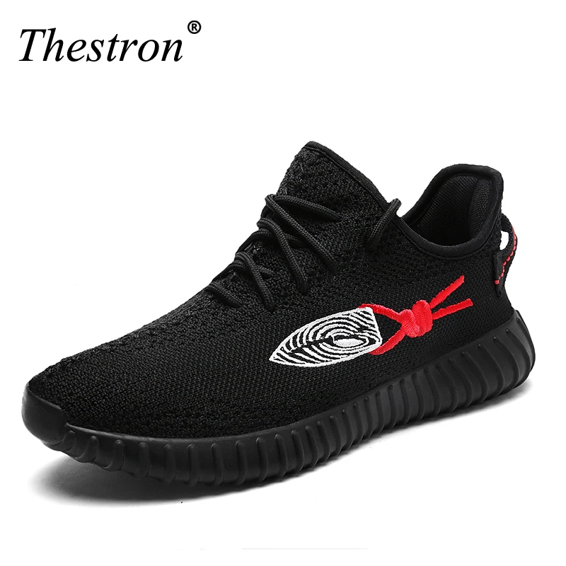 Новое поступление кроссовки для бега мужские с вышивкой черные Красные