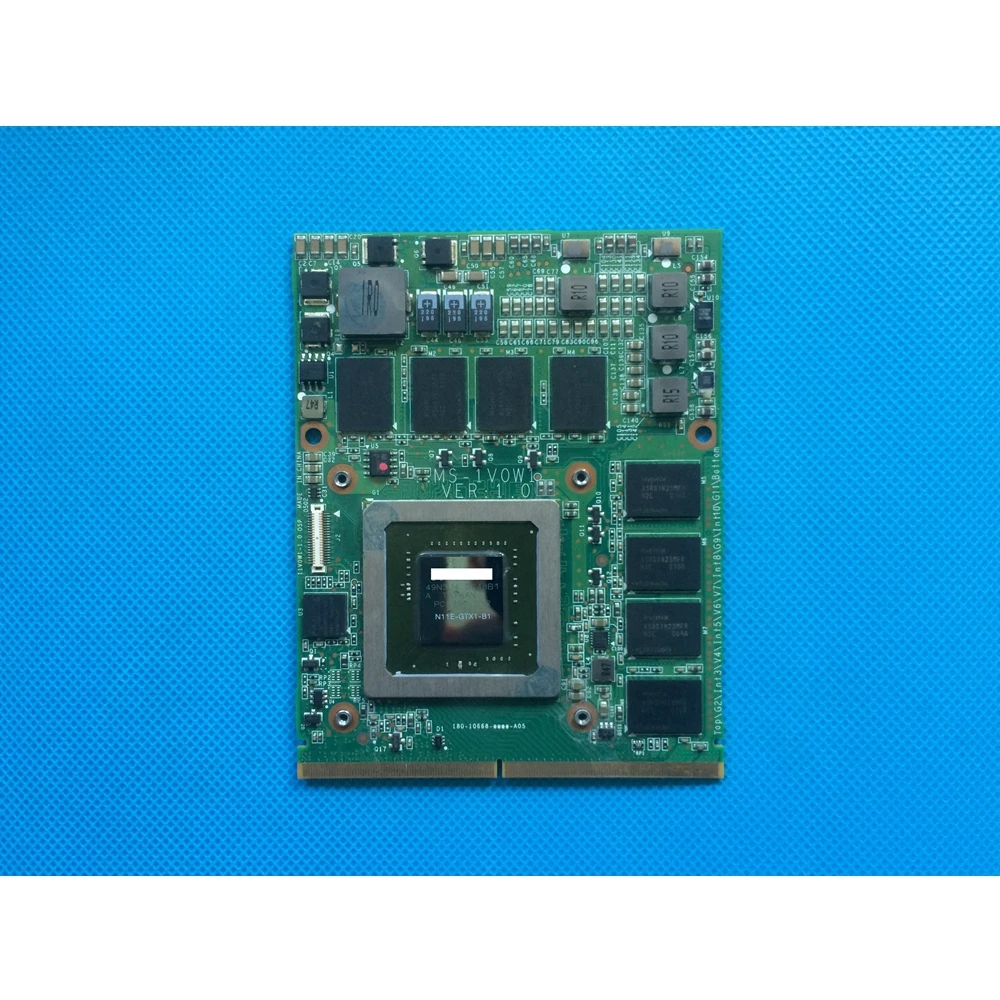 

Genuine GTX 285M 1GB MXM 3.0b Video Card MS-1V0W1 VER: 1.0 for MSI GT660R