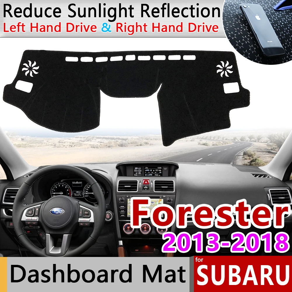 Для Subaru Forester 2013 ~ 2018 Противоскользящий коврик ковровые покрытия Зонт приборной