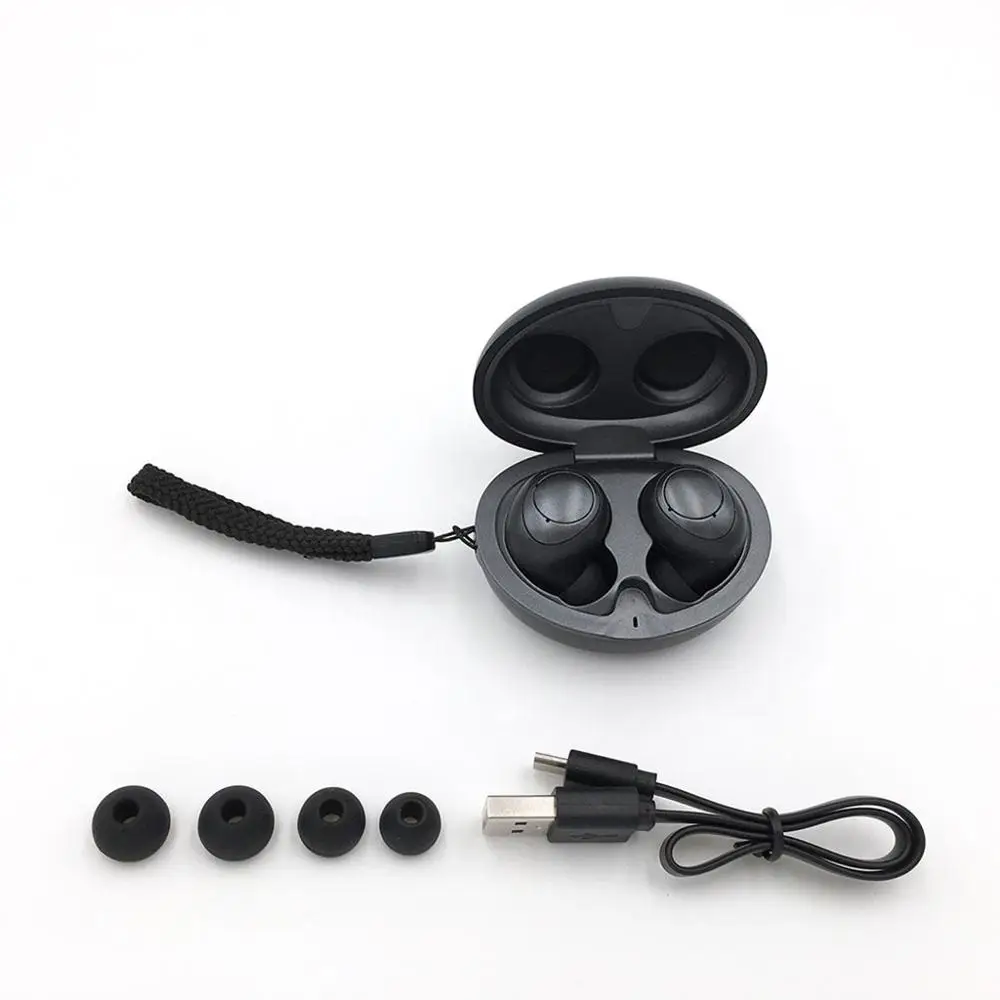 TWS Bluetooth V5.0 Earbuds Wireless Earphones Music Sports Stereo Bass Headsets Twins Bluetooth Earpieces with Mic for Phone
