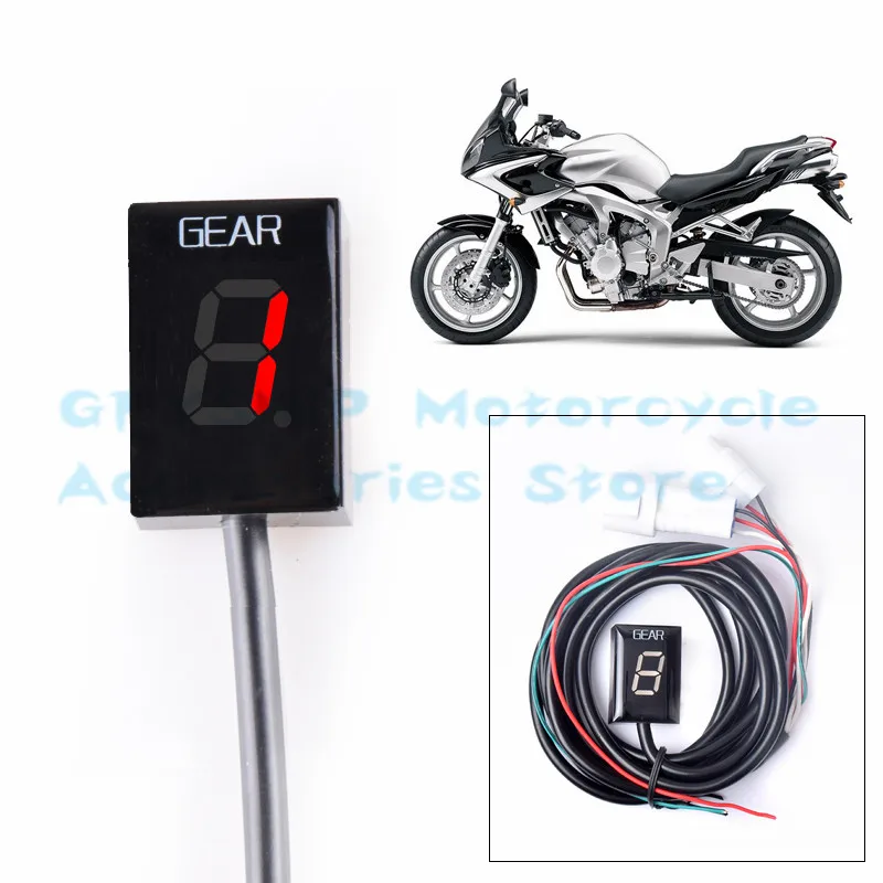 Для Yamaha YFZ450 ATV YFZ 450 2007- Moto1-6 цифровой измеритель уровня мотоцикл Plug& Play gear индикатор аксессуары для мотоциклов
