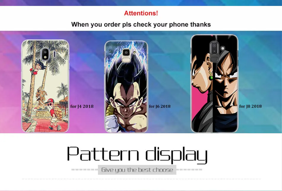 Dragon Ball Z Goku чехол для телефона для Samsung Galaxy J3 J4 J6 плюс J7 J8 J5 J7 твёрдый ПК лучшего качества Coque fundas чехол
