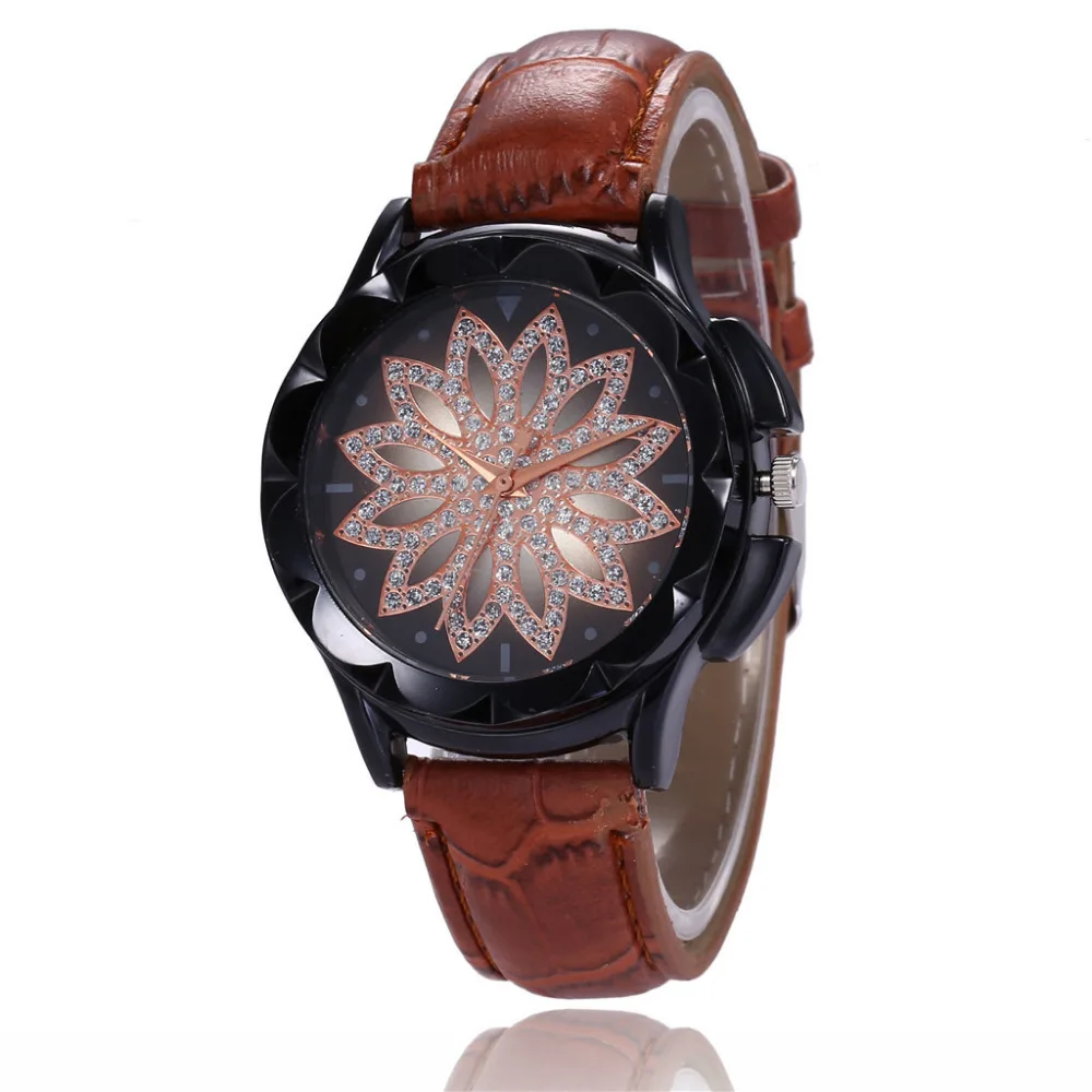 Бренд vansvar женские повседневное кварцевые Кожаный ремешок Клевер на удачу горный