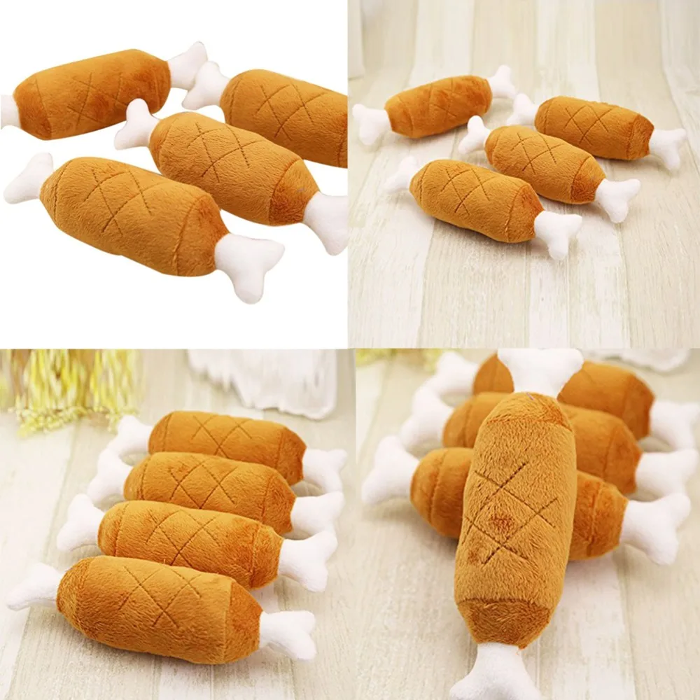Плюшевая бархатная собачка кошка куриные ножки плюшевая игрушка Жевательная