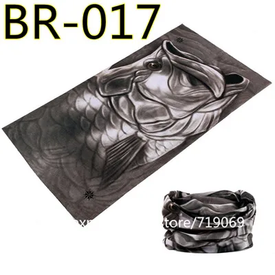 BR 017 Красивый рыболовный шарф Многофункциональный бесшовный рыболовный головной убор Бандана для рыбалки Ветрозащитная маска капюшон тюрбан шейный платок - Цвет: BR 017