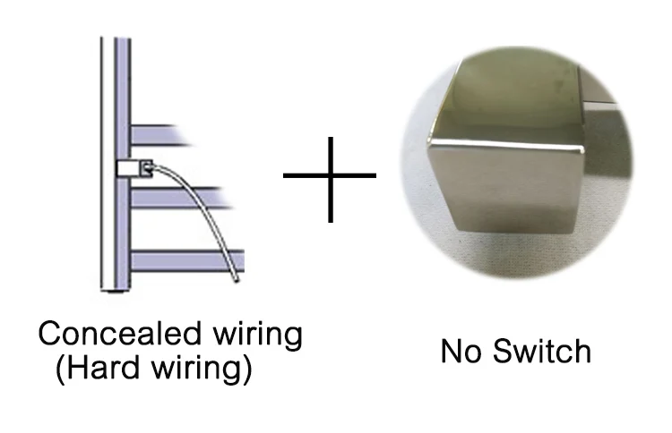 Concealed wiring TW-RT2 полотенцесушитель с подогревом аксессуары для ванной комнаты стойка из нержавеющей стали электрическая сушилка для полотенец, полка для ванной комнаты - Цвет: Concealed wiring