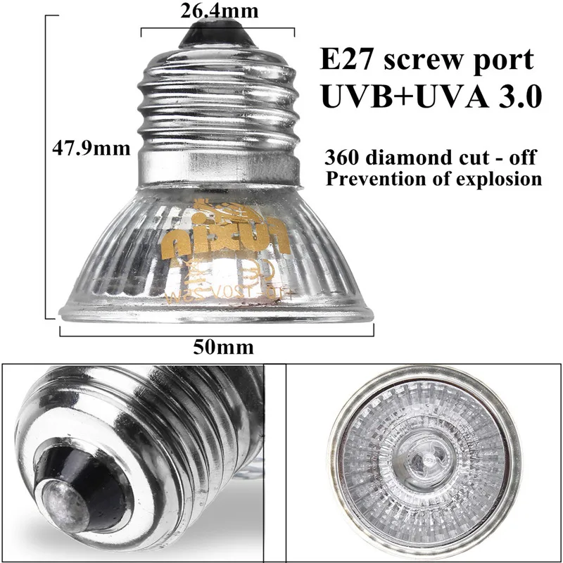 E27 25 Вт 40 Вт 50 Вт 60 Вт 75 Вт UVA+ UVB светодиодный свет электрическая лампа в виде спирали ПЭТ Террариум Брудер нагревательная лампа ac220в
