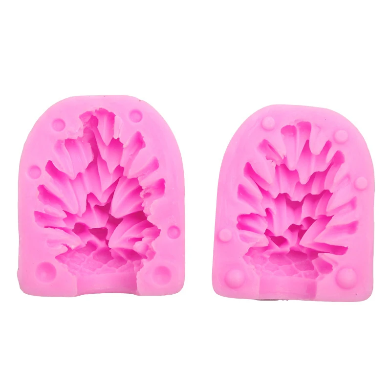 НОВАЯ РОЖДЕСТВЕНСКАЯ Прозрачная форма для свечей pinecone силиконовая мыла