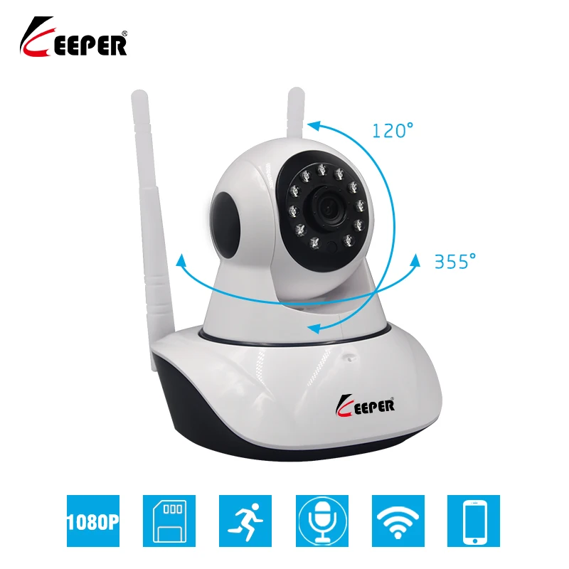 Keeper HD 1080P 2.0MP IP камера беспроводной WIFI видеонаблюдение P2P 1920*1080 Ночное видение