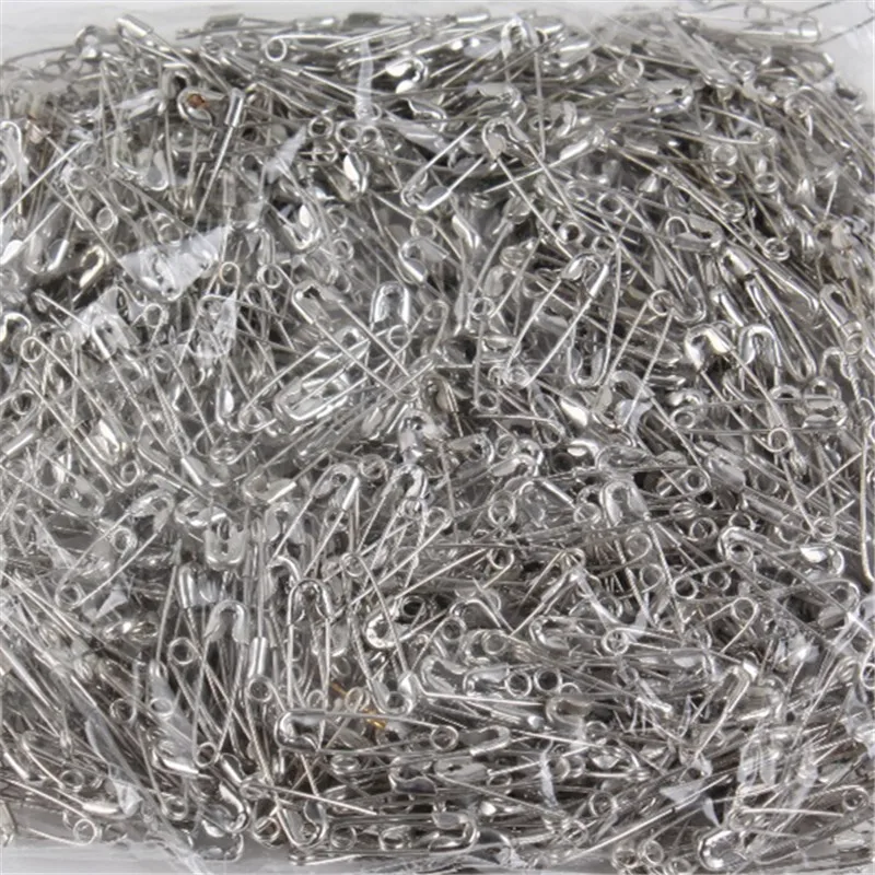 2000 шт. маленькие серебряные безопасные булавки для одежды размер 4/5 дюйма (18