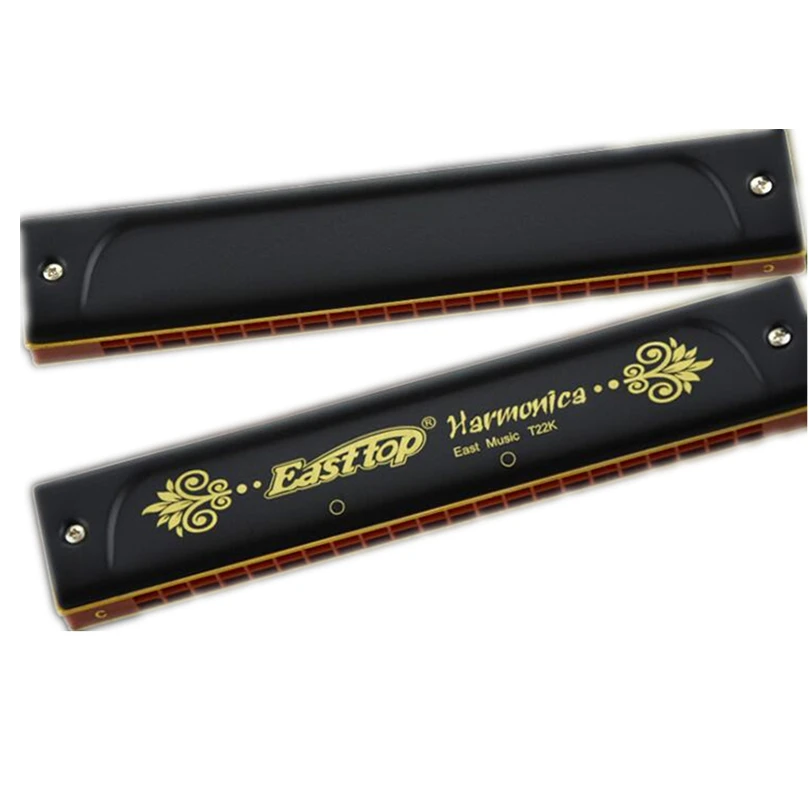 Easttop Harmonica 22 Отверстия тремоло арфа Фосфорная бронза трости Ключ C утолщение