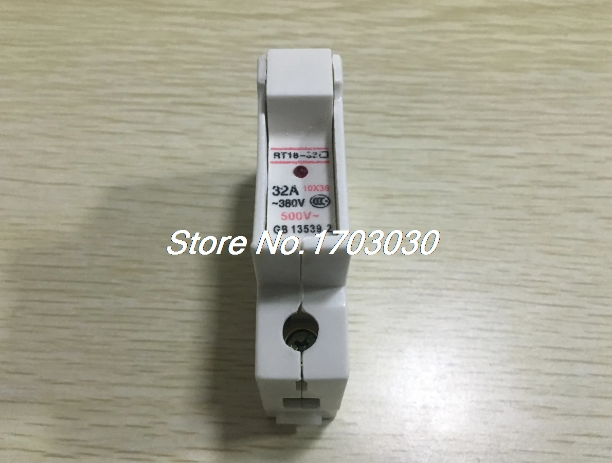 

AC 380/500V 32A Single Phase DIN Rail 10mmx38mm Fuse Holder