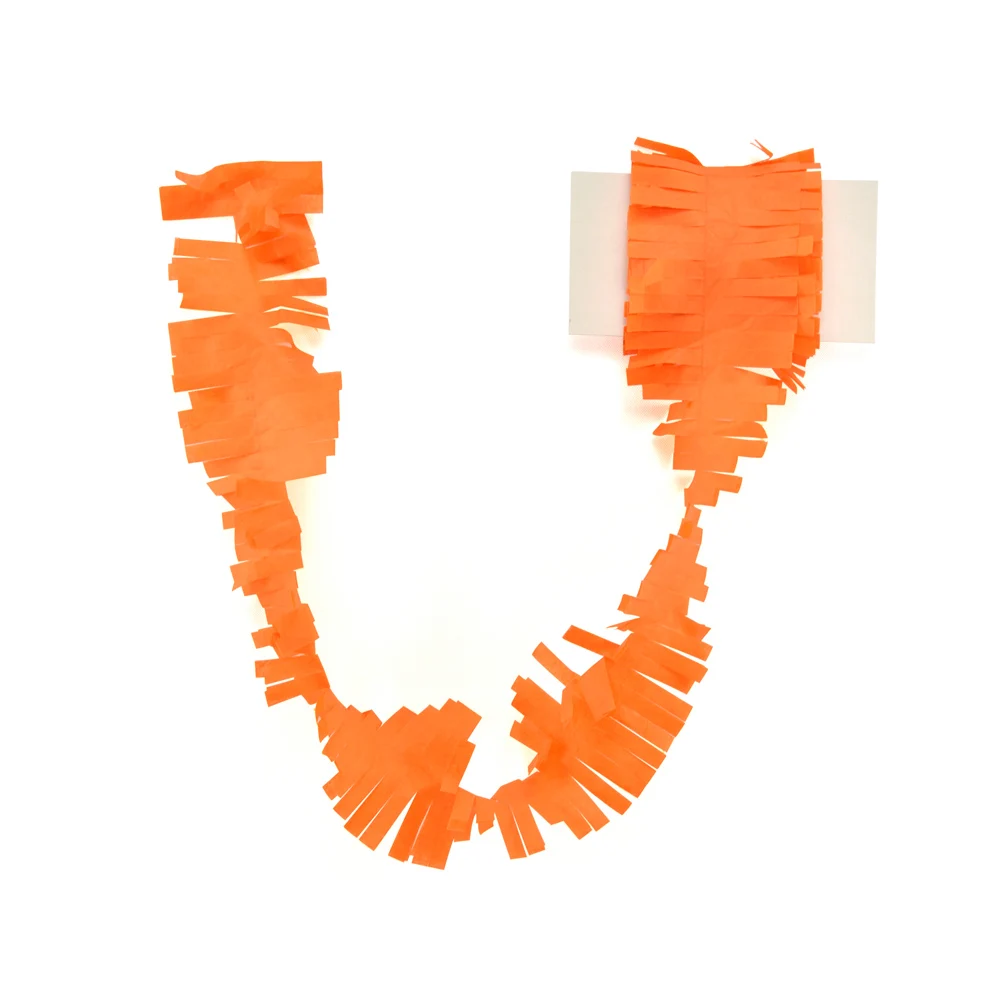 orange 5 см* 3 м бахрома вечерние стримеры гирлянда из папиросной бумаги DIY бахрома занавески баннеры фон Свадьба День рождения украшение душевой кабины - Цвет: orange