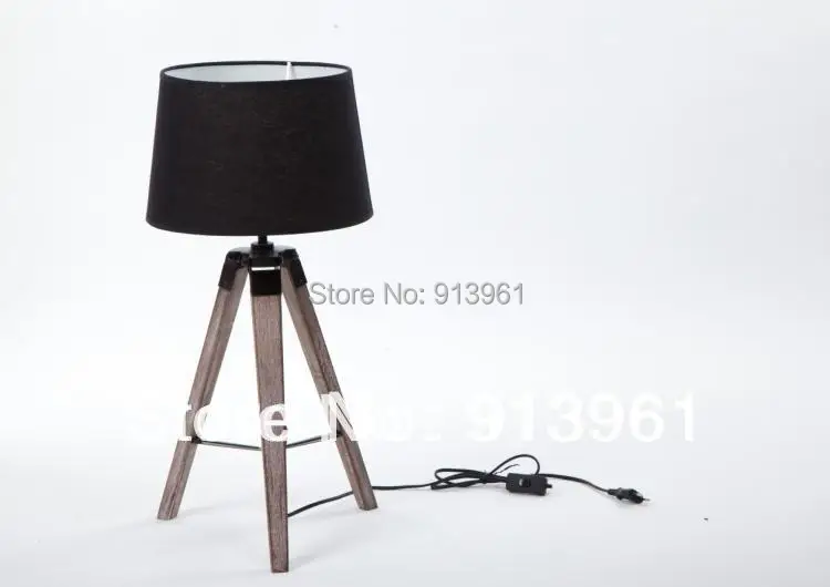2016 The Newest Design PARIS RETRO Royal Air Force Wood tripod Table lamp Desk light Free Shipping | Освещение
