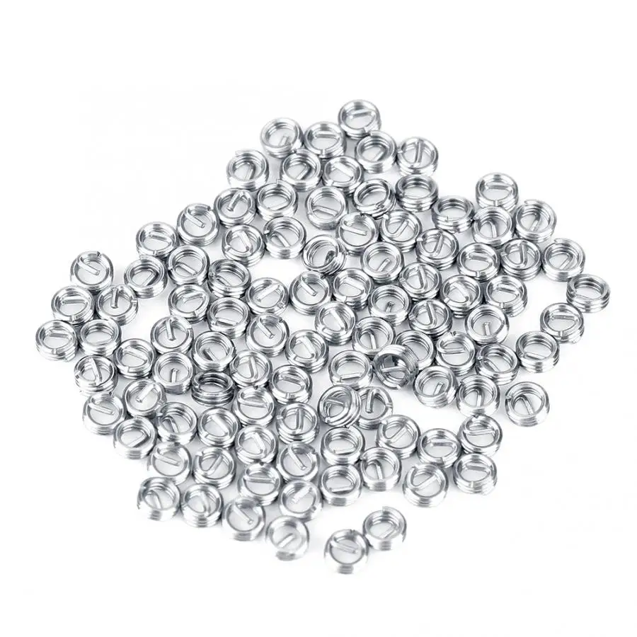 100 шт./компл. M2 1D/1.5D/2D/2.5D/3D винт Резьбовая вставка Нержавеющая сталь SS304 спиральный провод спиральный винт вставки для резьбы