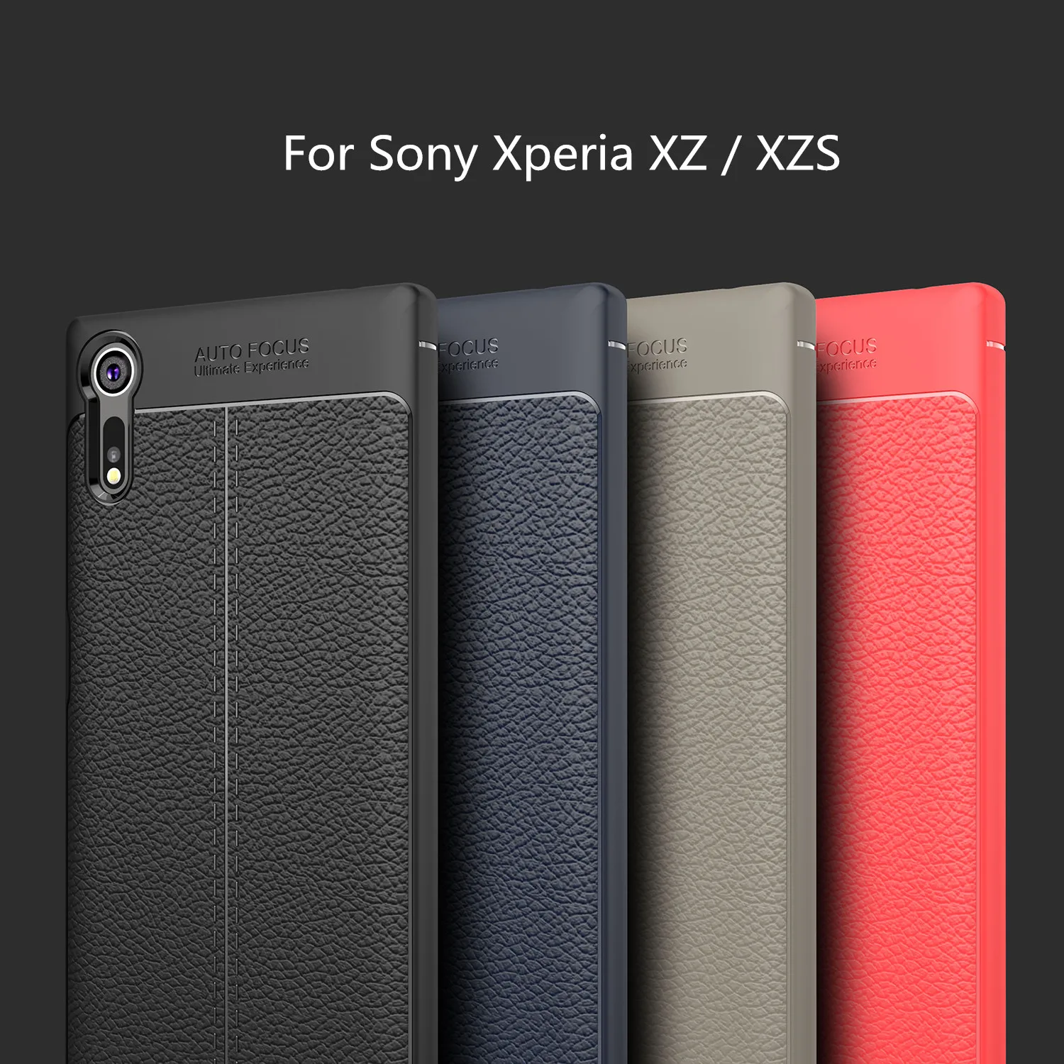 Чехол для Sony Xperia XZ противоударный кожаный мягкий чехол из ТПУ силиконовый бампер